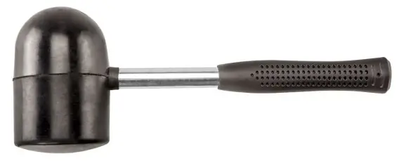 Młotek gumowy 90 mm/1250 g, trzonek metalowy Nowość